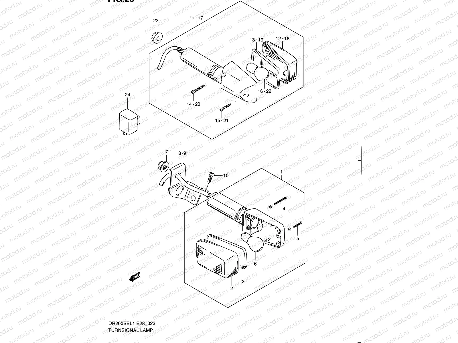 23 - TURN SIGNAL LAMP