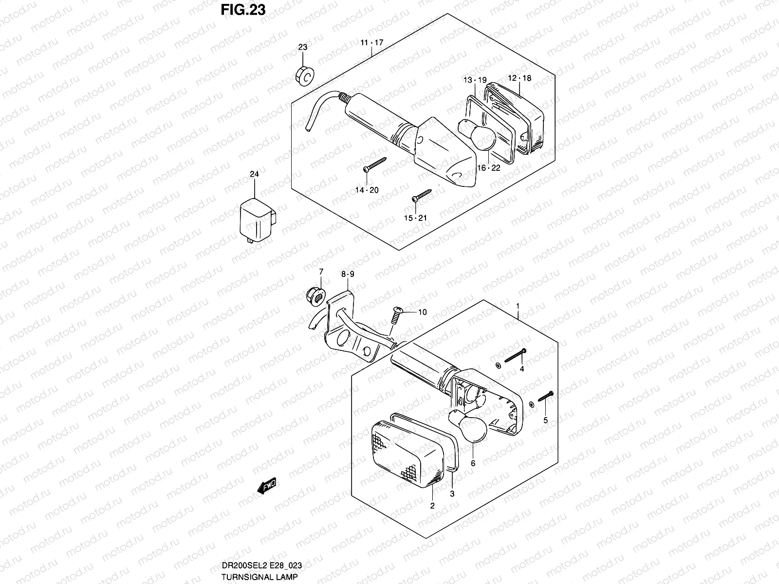 23 - TURN SIGNAL LAMP