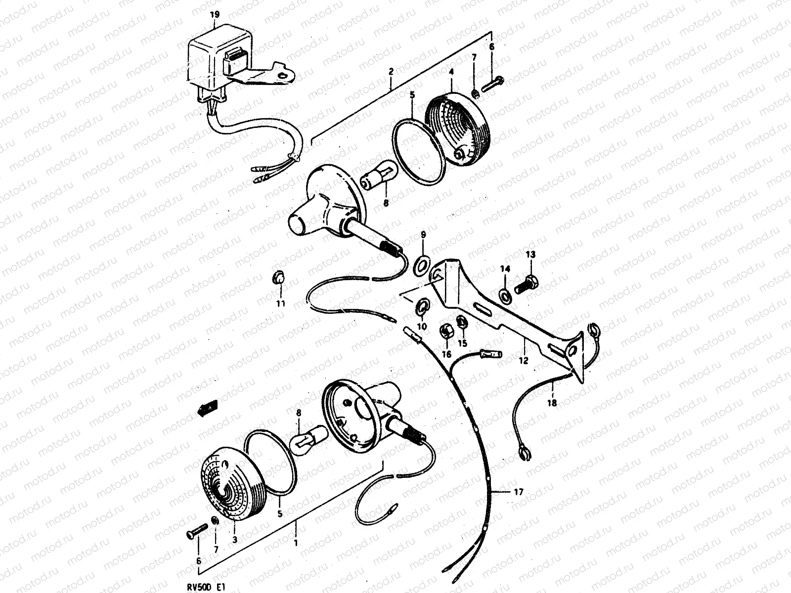 23 - TURN SIGNAL LAMP (E18)