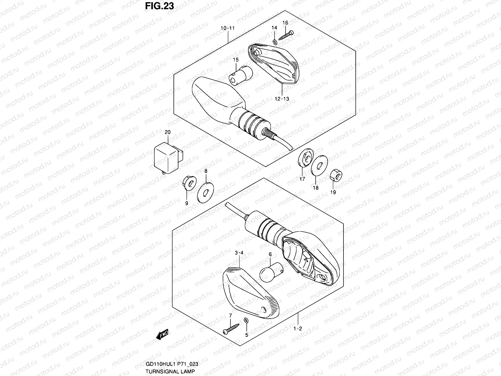 23 - TURNSIGNAL LAMP
