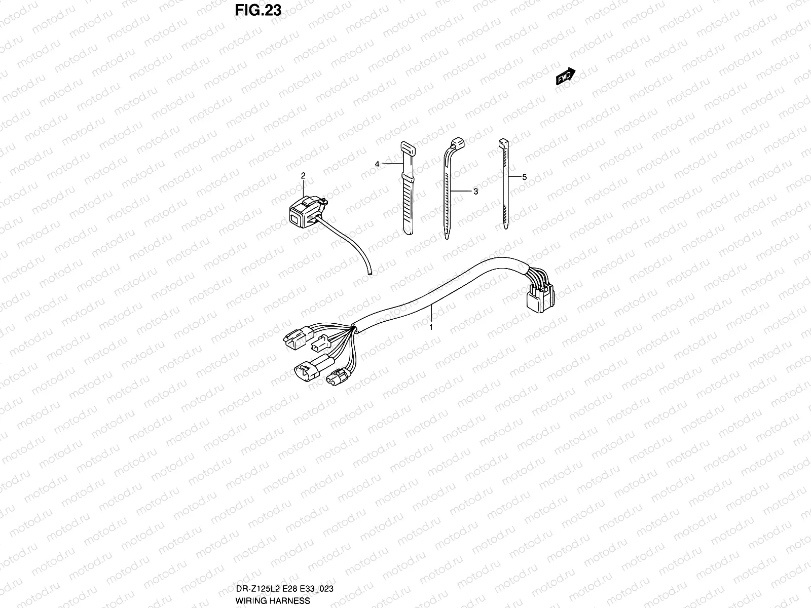 23 - WIRING HARNESS (DR-Z125L2 E33)