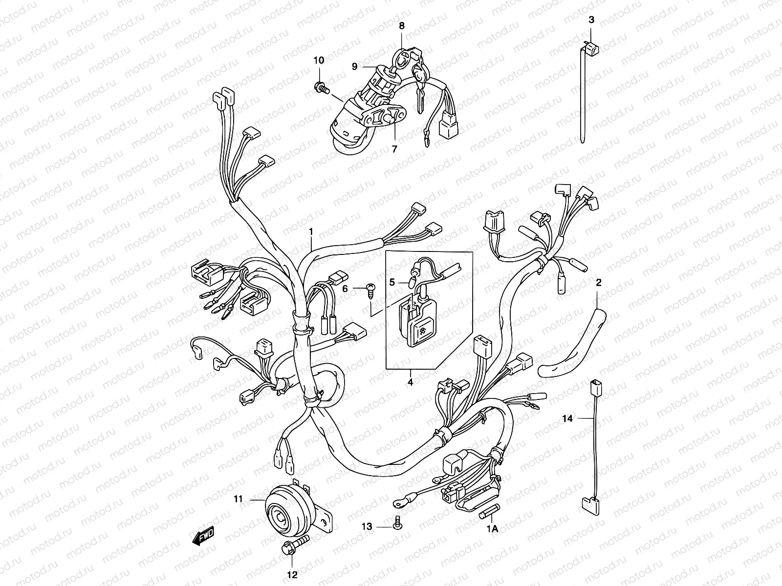 23 - WIRING HARNESS (MODEL K1/K2)