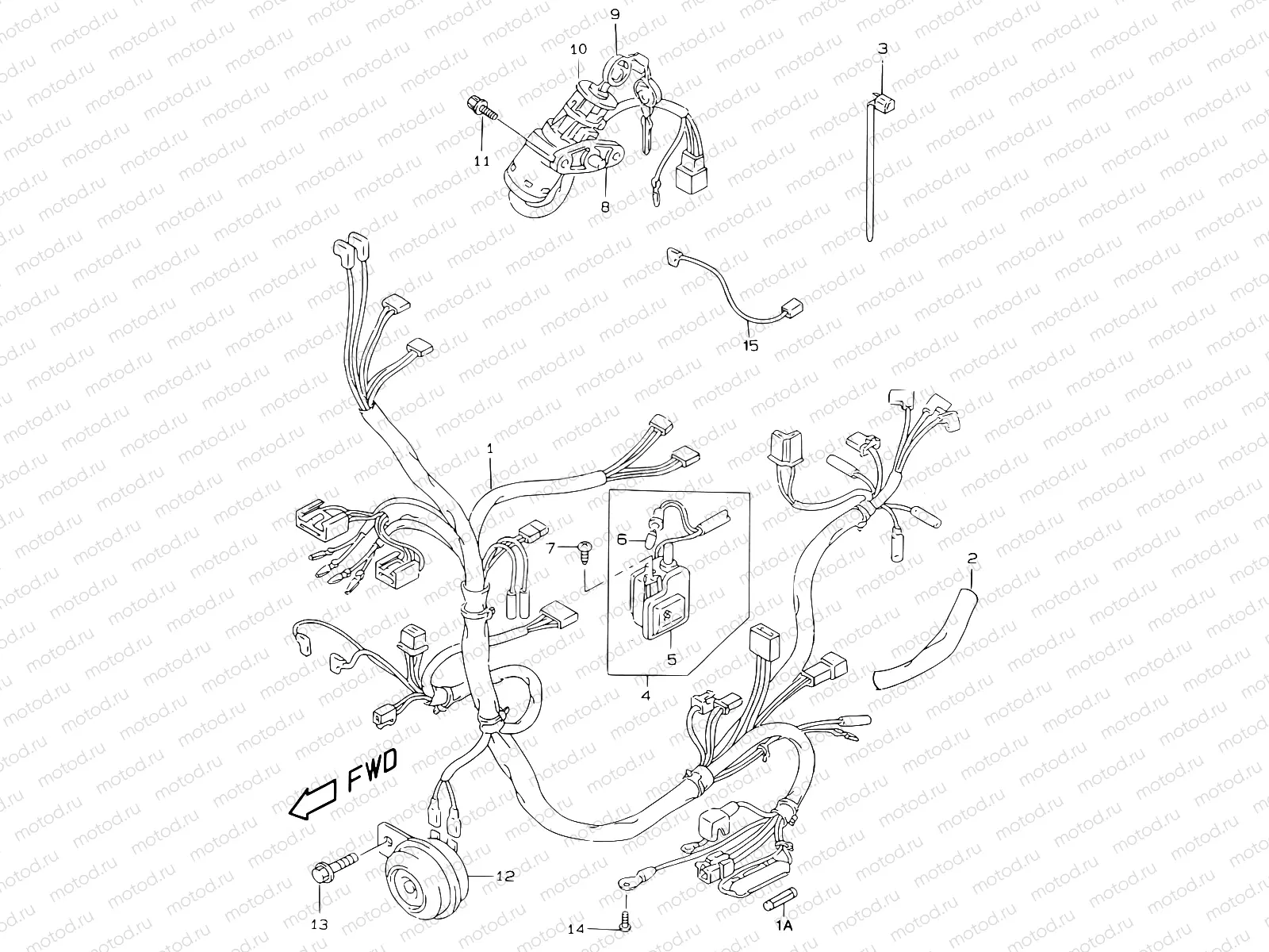 23 - WIRING HARNESS (MODEL V/W/X/Y)