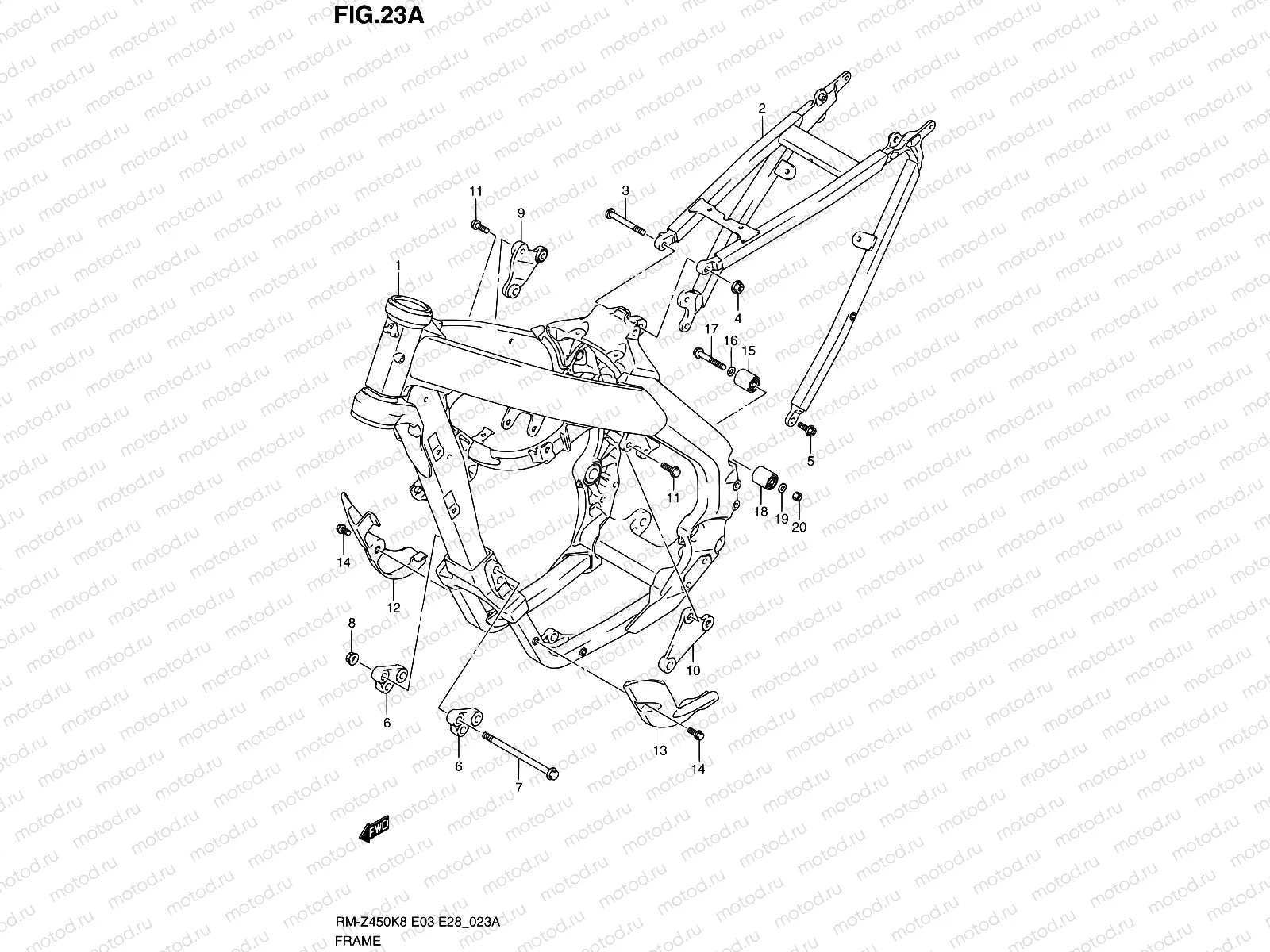 23A - FRAME (RM-Z450L0)