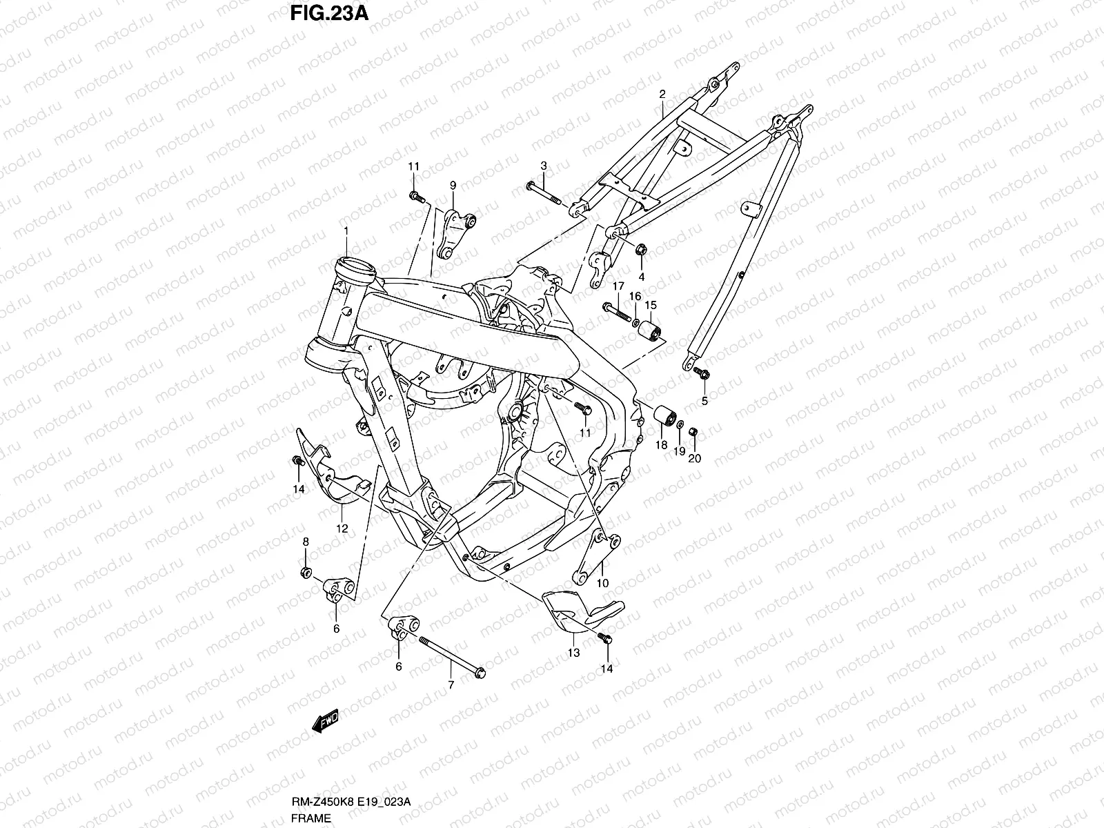 23A - FRAME (RM-Z450L0)