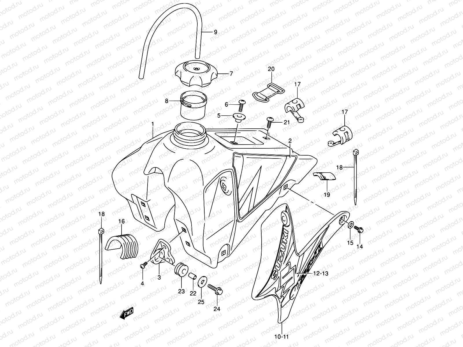 23A - FUEL TANK (MODEL K4)