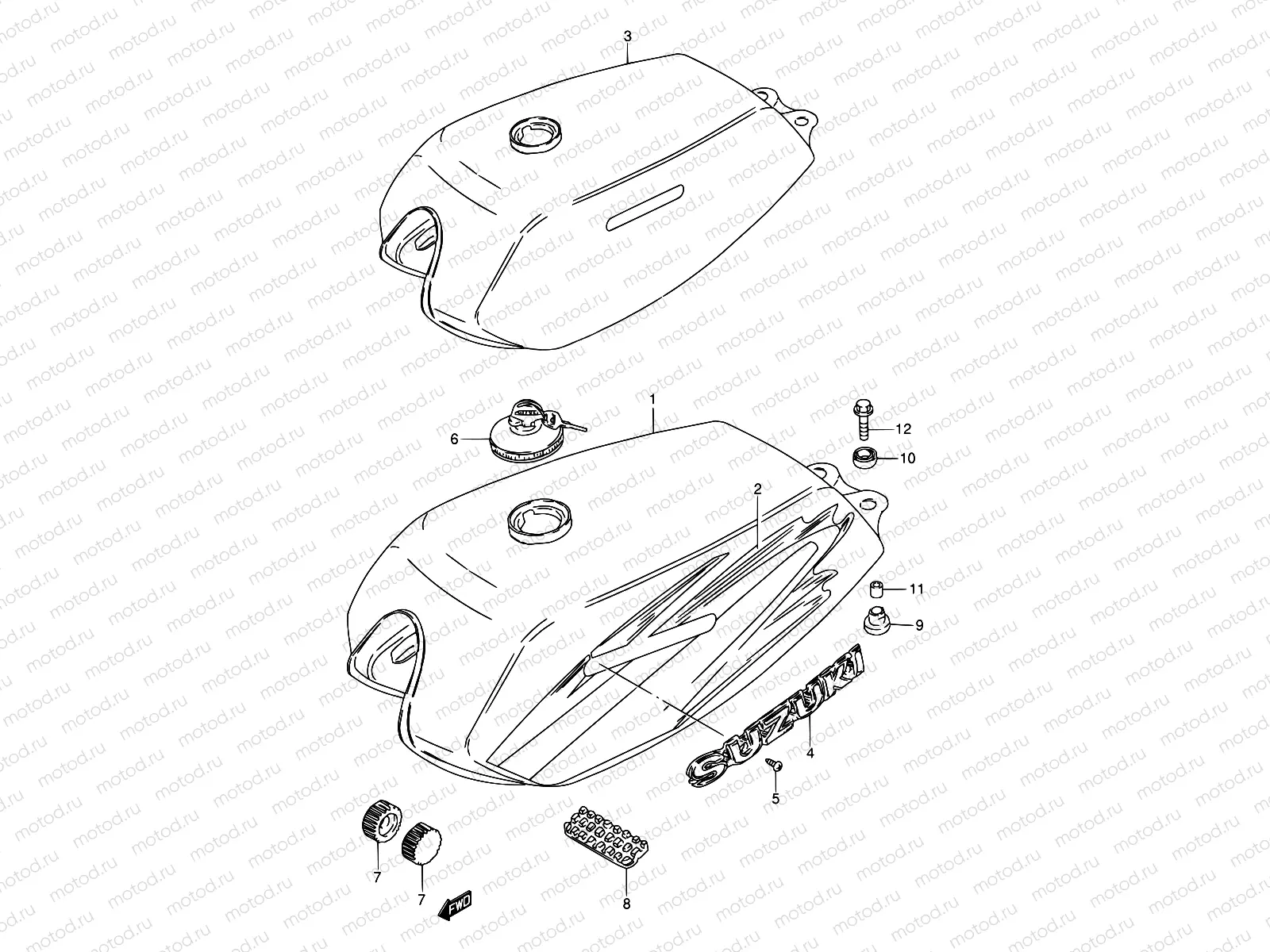 23A - FUEL TANK (MODEL X/Y)