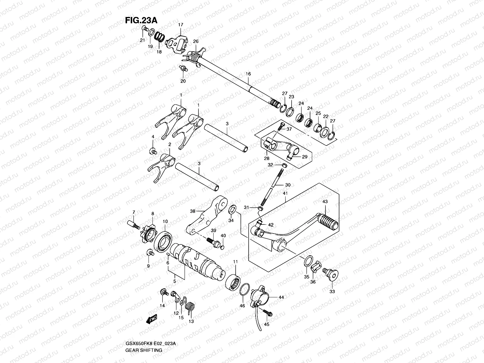23A - GEAR SHIFTING (MODEL K9/L0)
