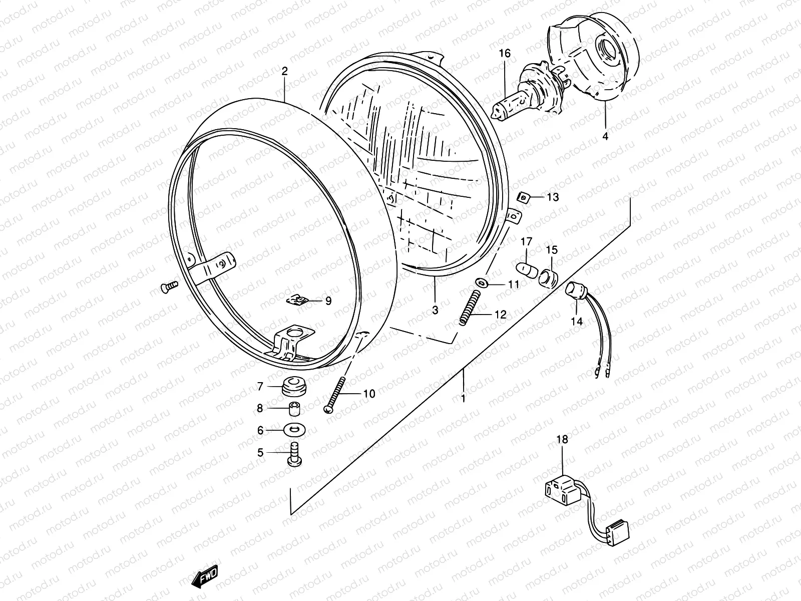 23A - HEADLAMP (E04)