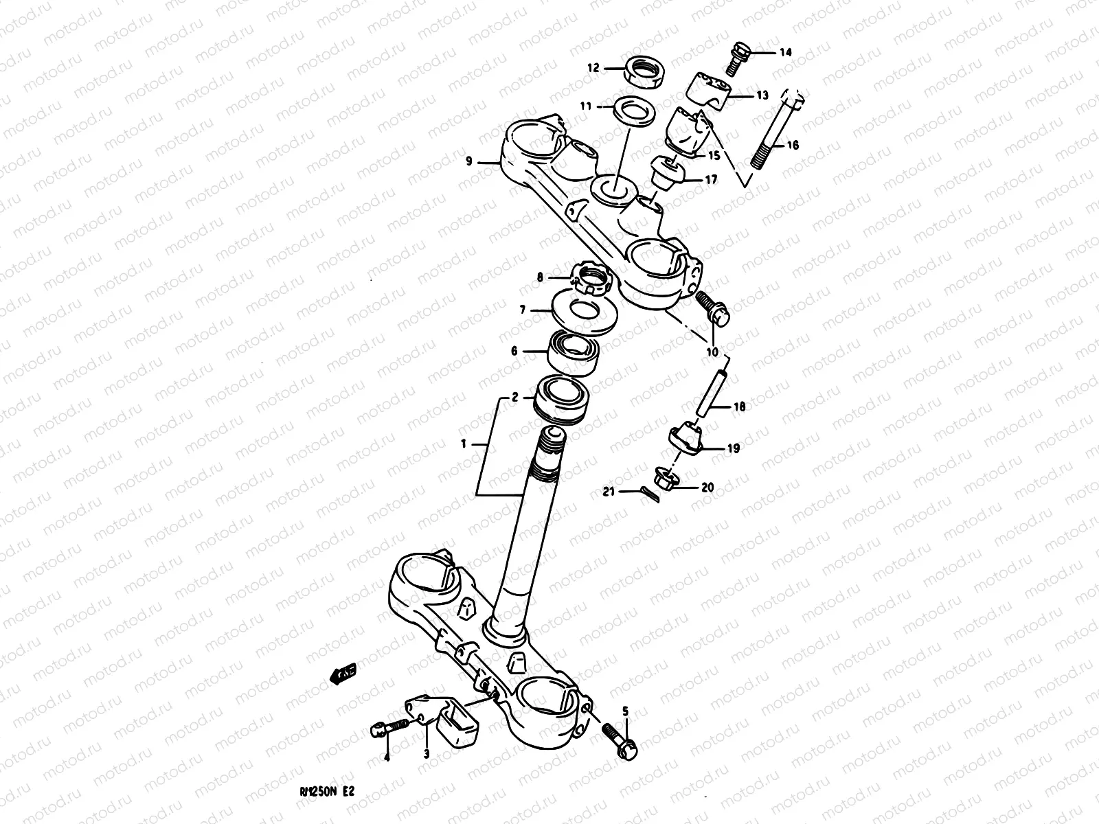 23A - STEERING STEM (MODEL M/N)