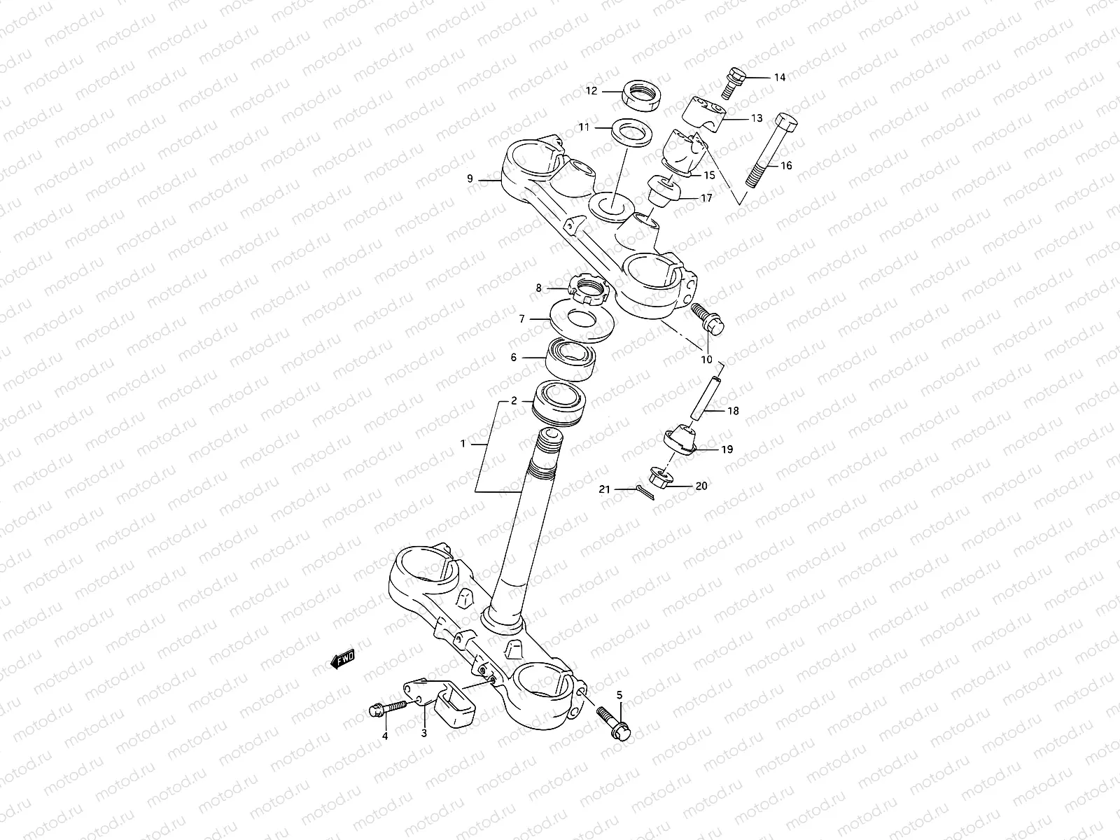 23A - STEERING STEM (MODEL M/N)