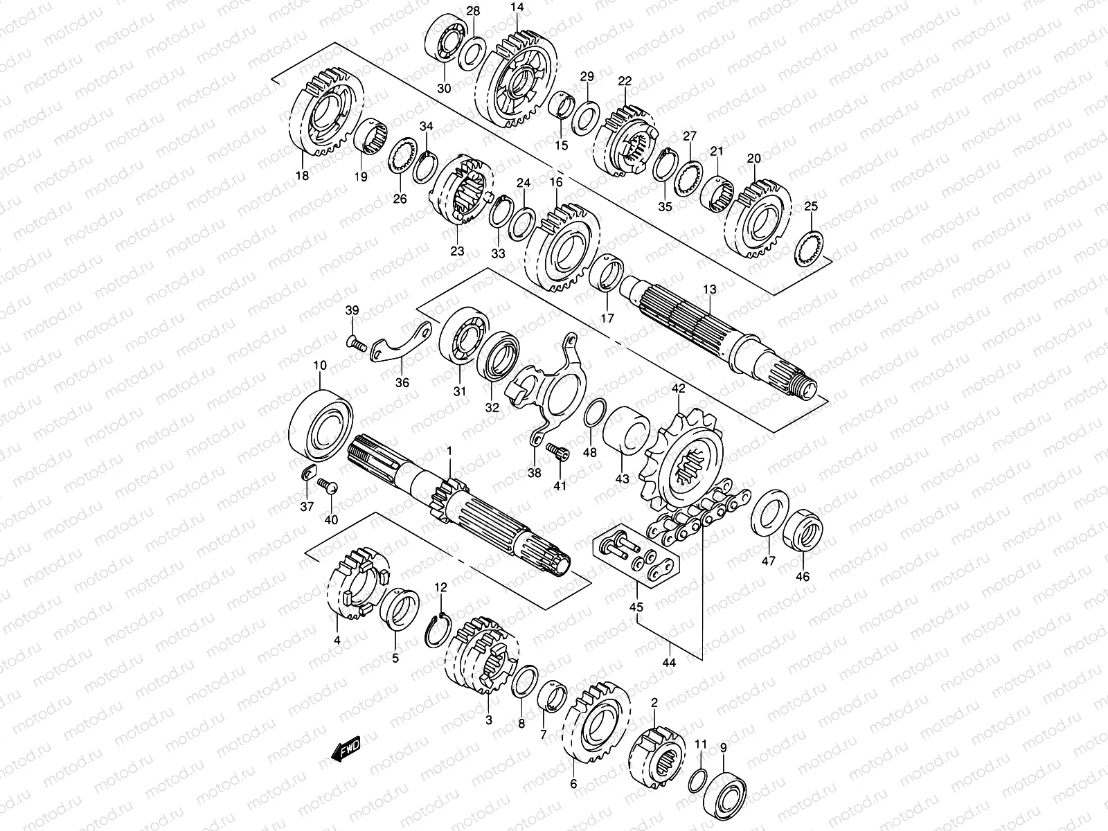23A - TRANSMISSION (MODEL K4/K5/K6)