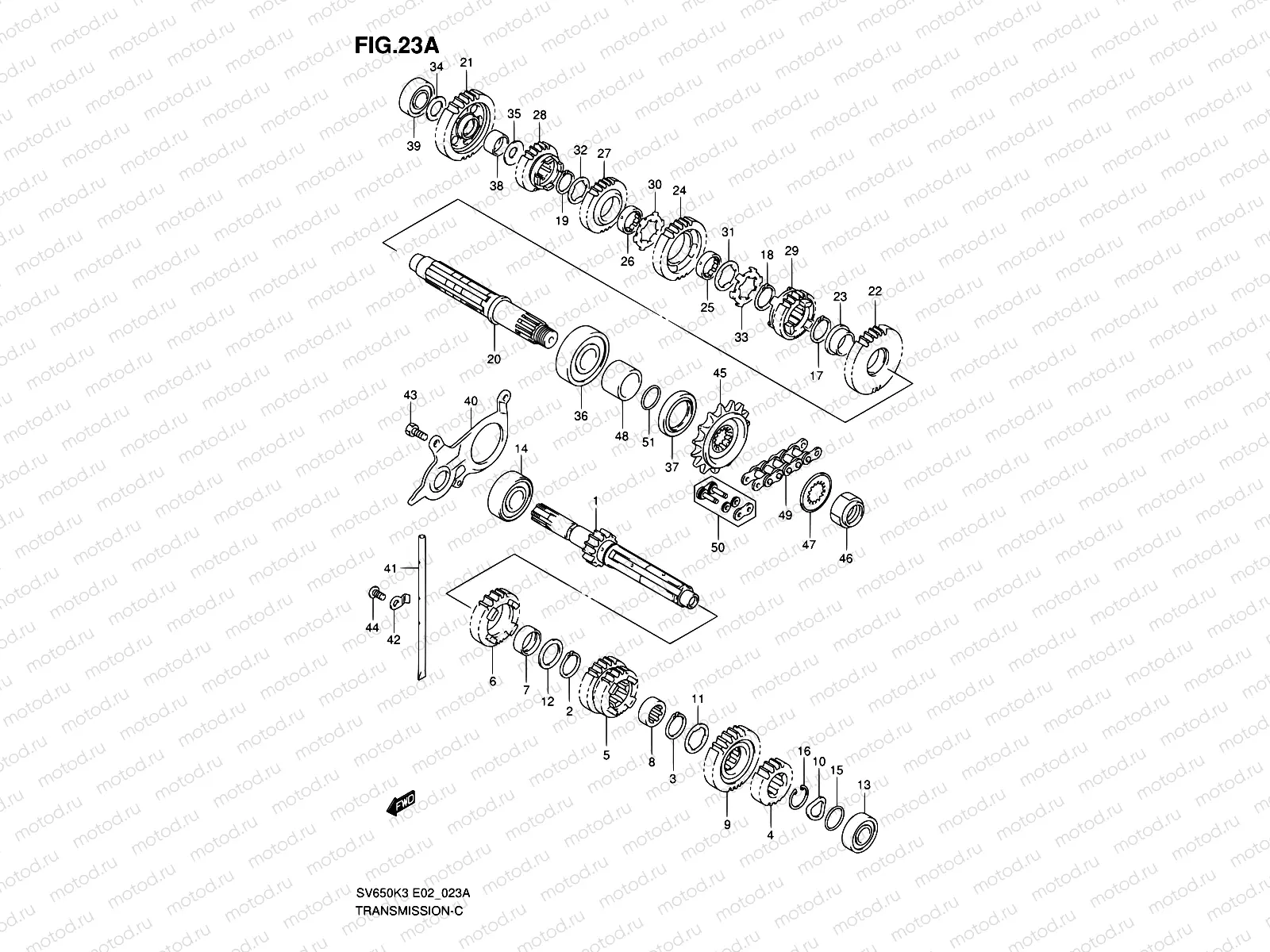 23A - TRANSMISSION (MODEL K4/K5/K6/K7)