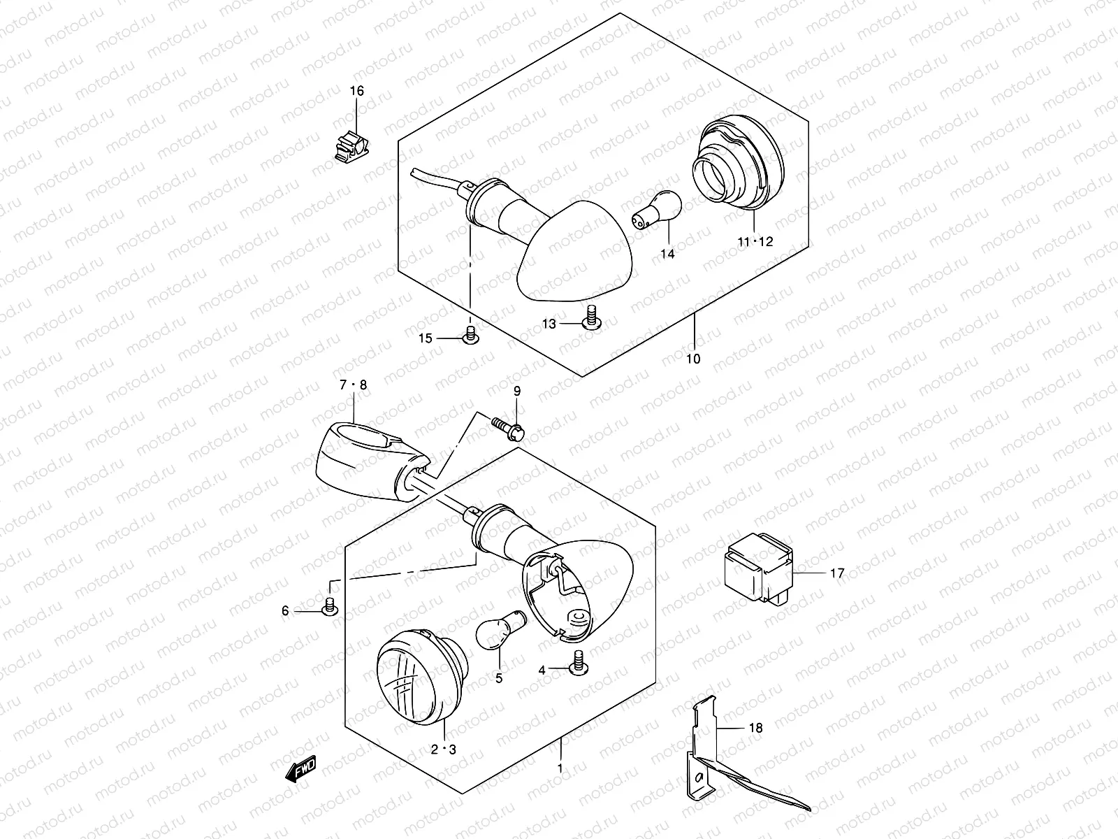 23A - TURN SIGNAL LAMP (MODEL K4)