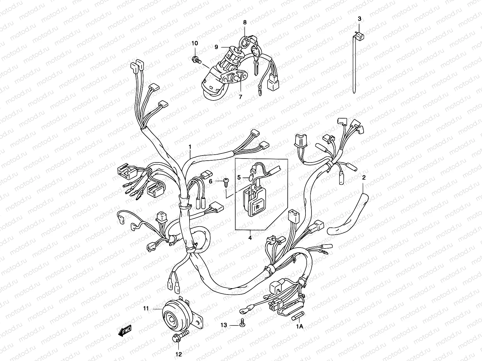 23A - WIRING HARNESS (MODEL K3/K4)