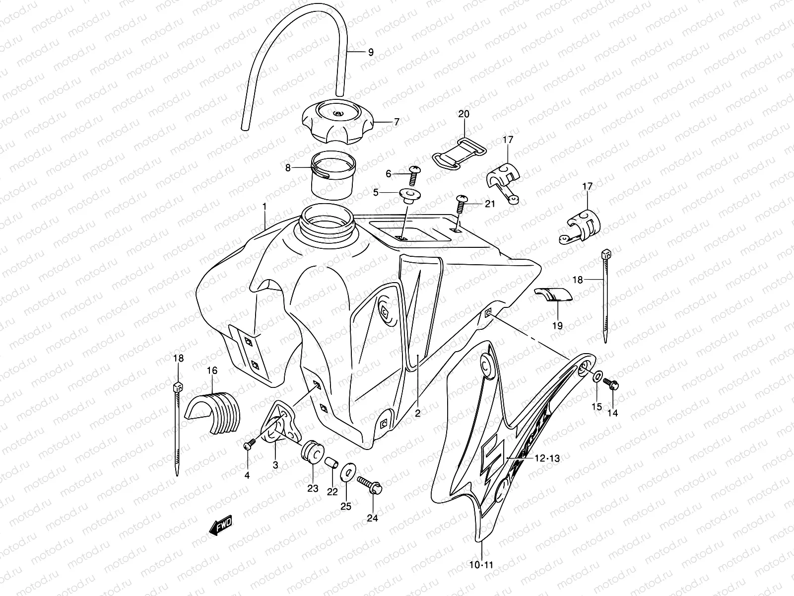 23B - FUEL TANK (MODEL K5)