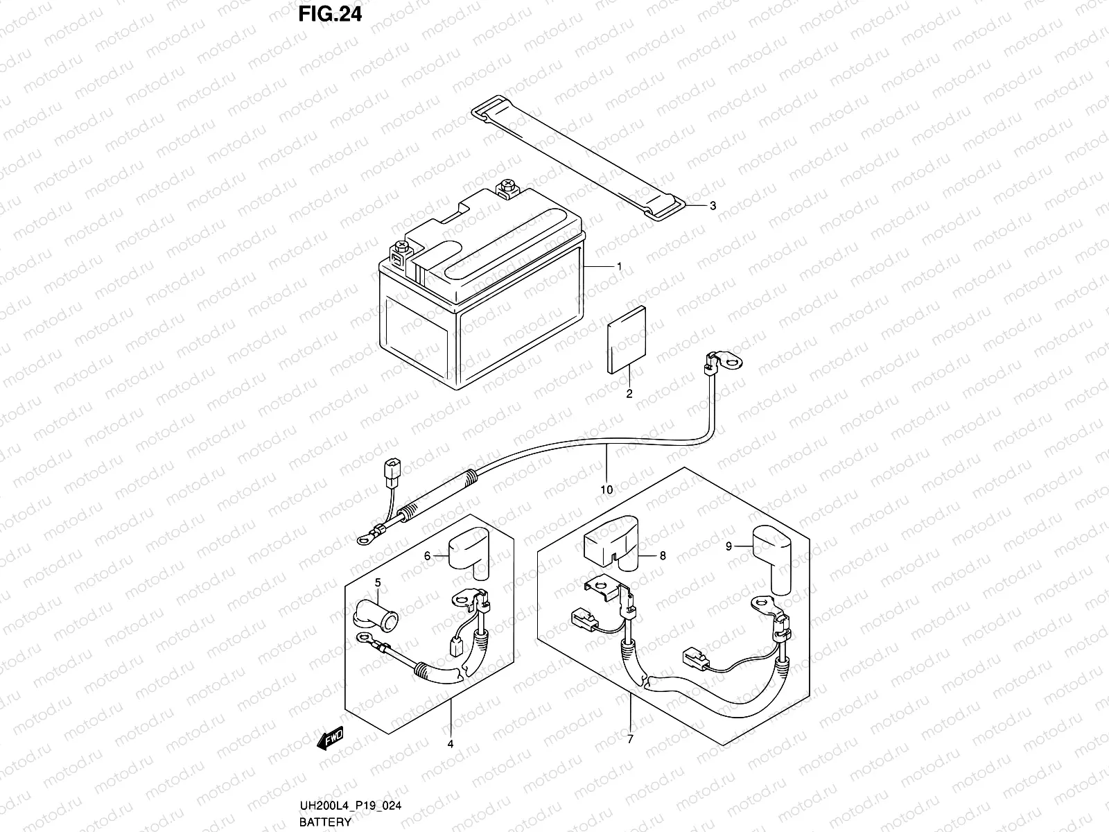 24 - BATTERY (UH200AL4 P19)
