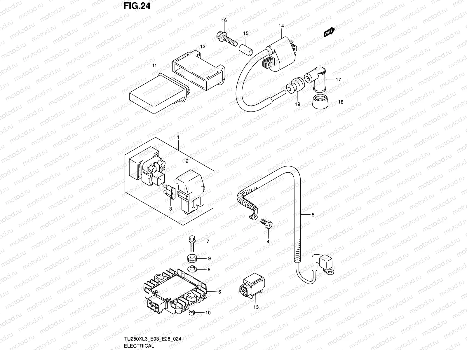 24 - ELECTRICAL (TU250XL3 E28)