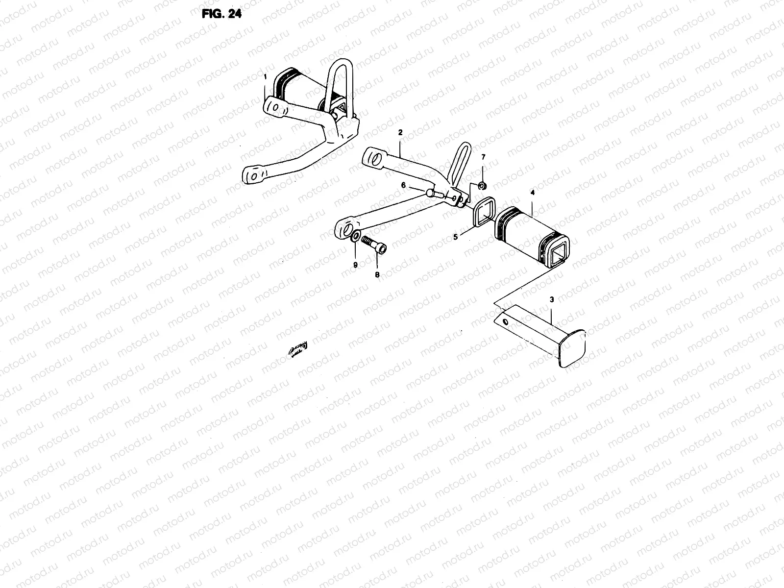 24 - FOOTREST (MODEL V:P04, P29)