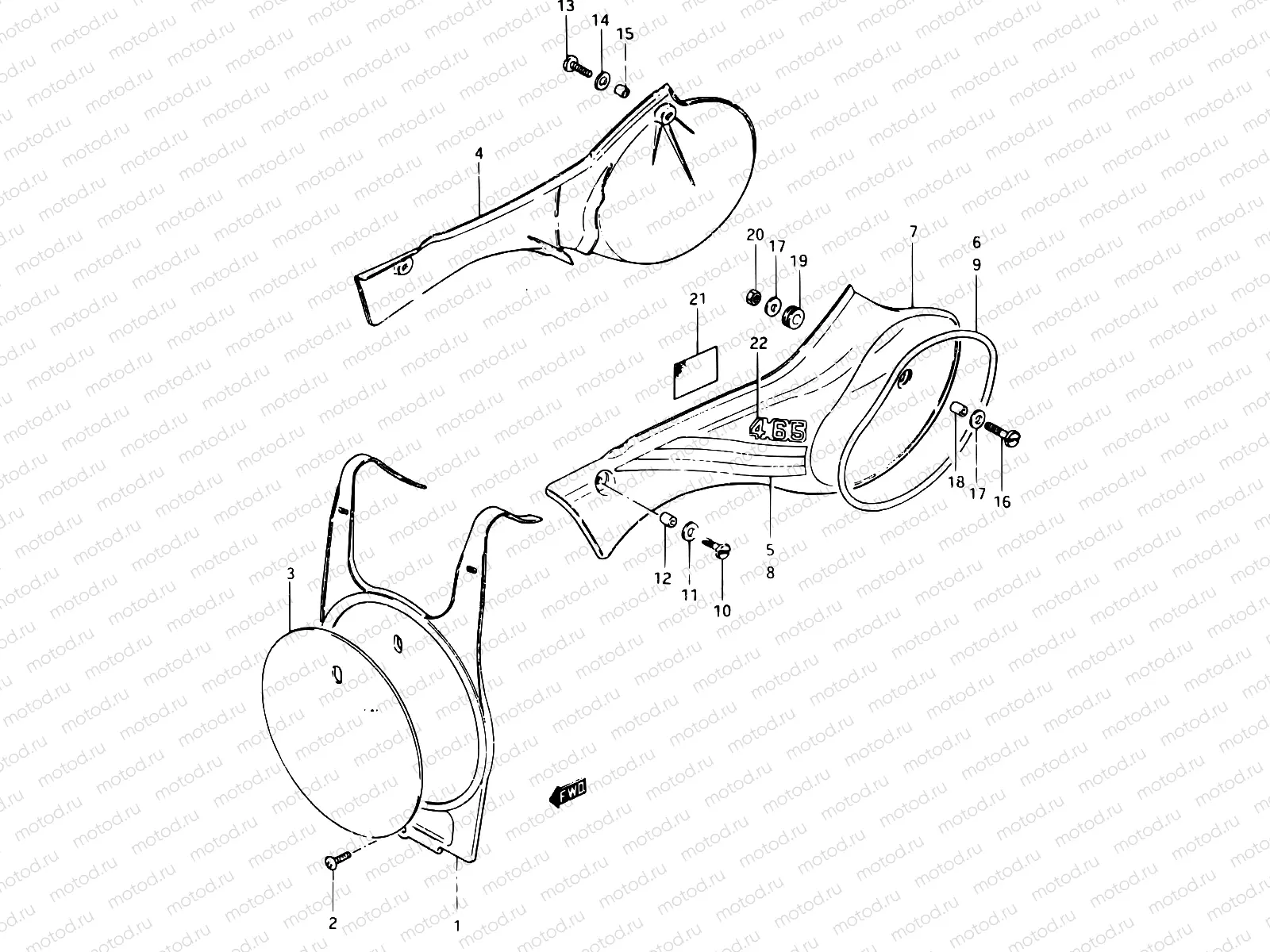 24 - FRAME COVER (MODEL X)