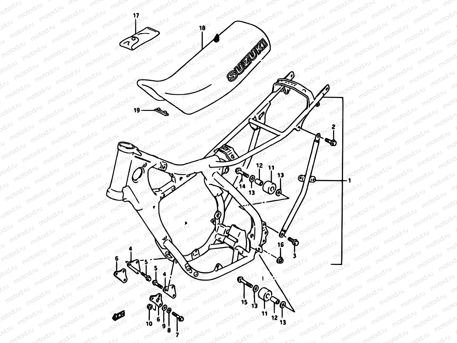 24 - FRAME-SEAT (MODEL H/J)
