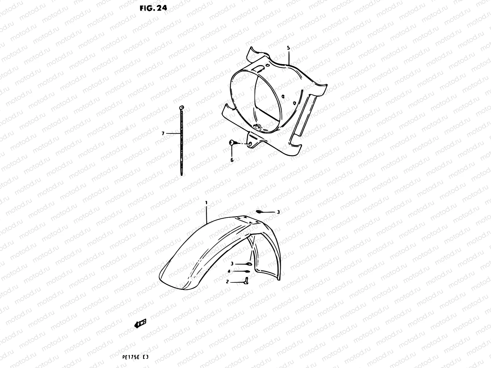 24 - FRONT FENDER -HEADLAMP HOUSING