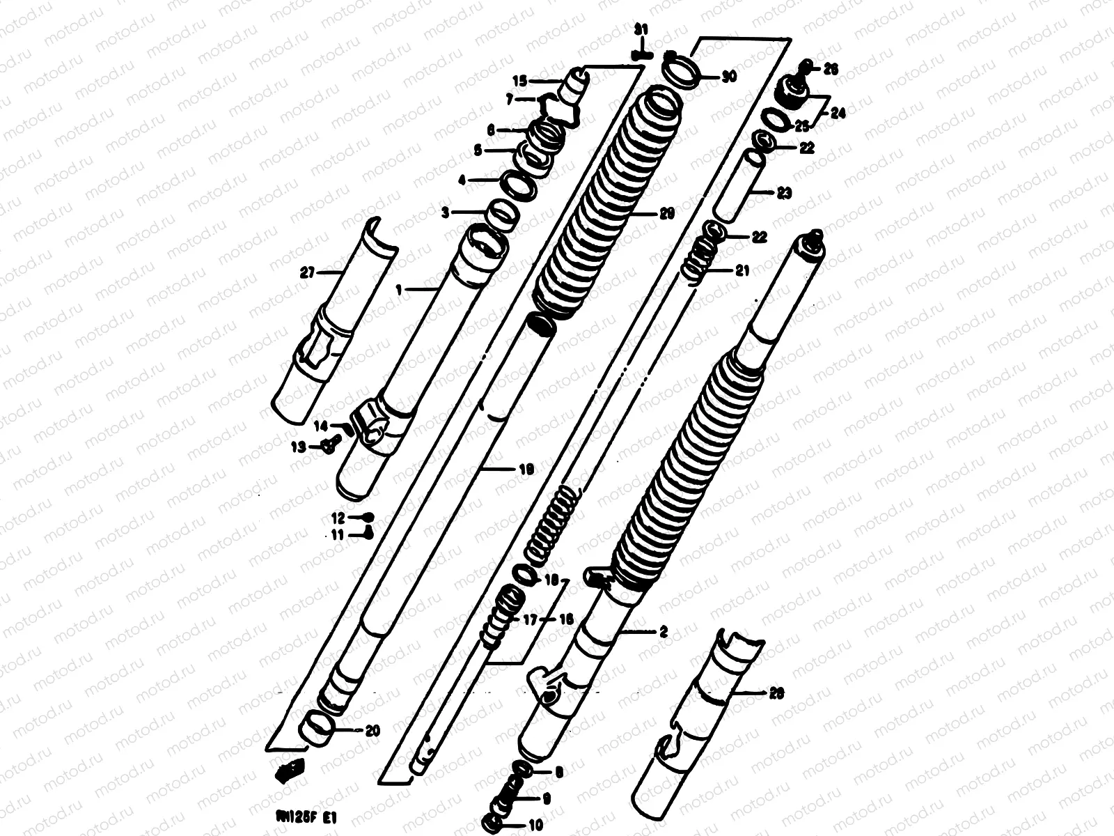 24 - FRONT FORK (MODEL F)