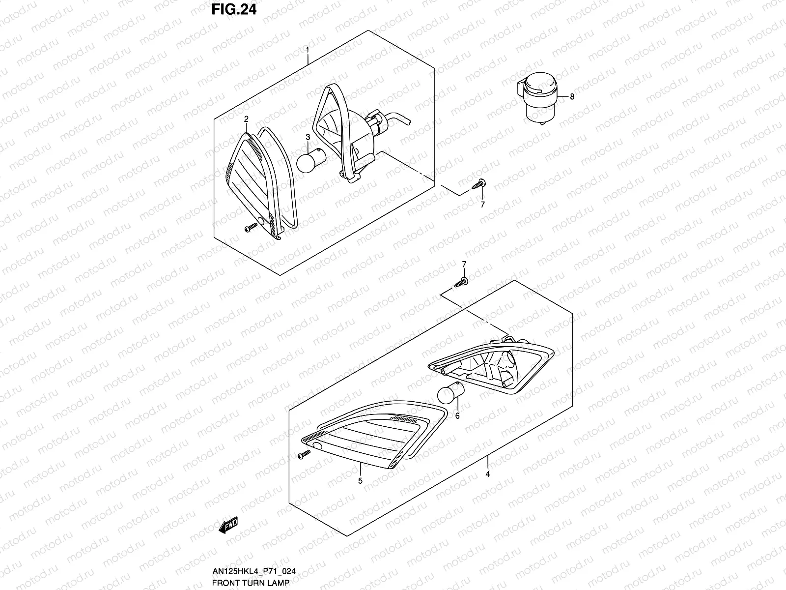 24 - FRONT TURN LAMP