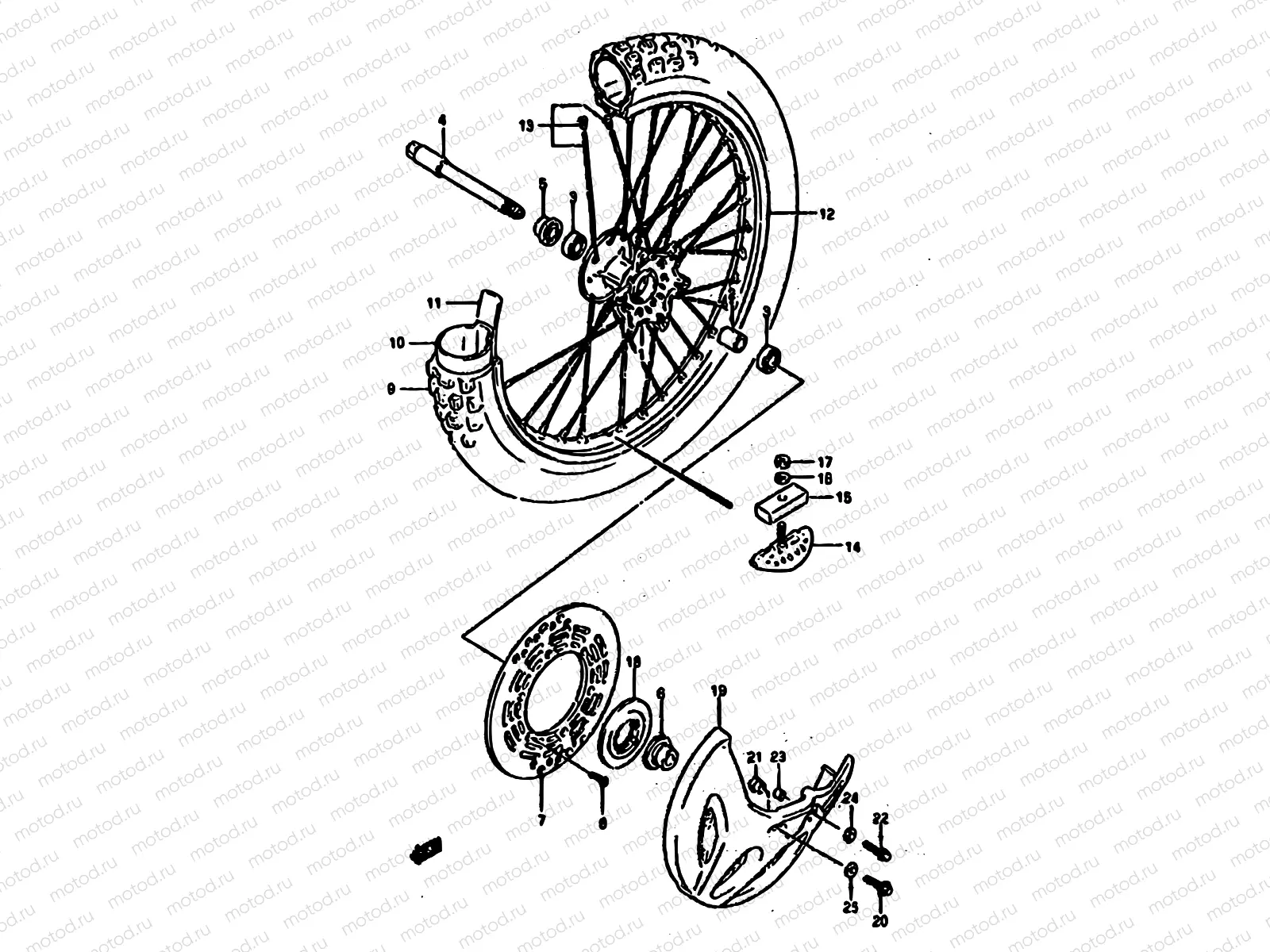 24 - FRONT WHEEL