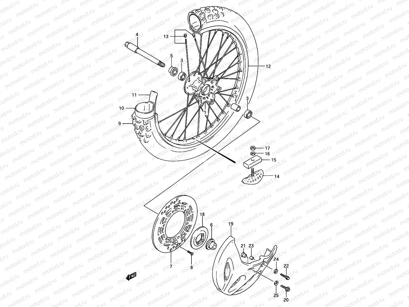 24 - FRONT WHEEL