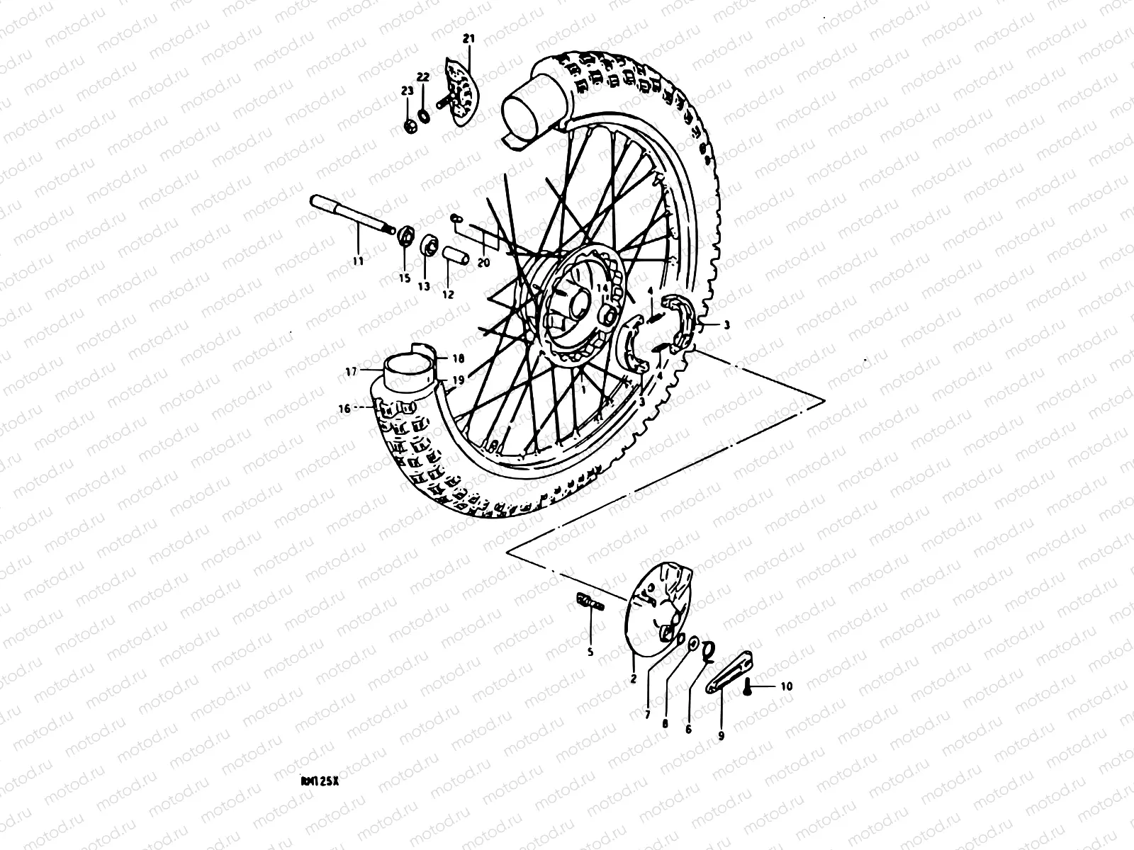 24 - FRONT WHEEL