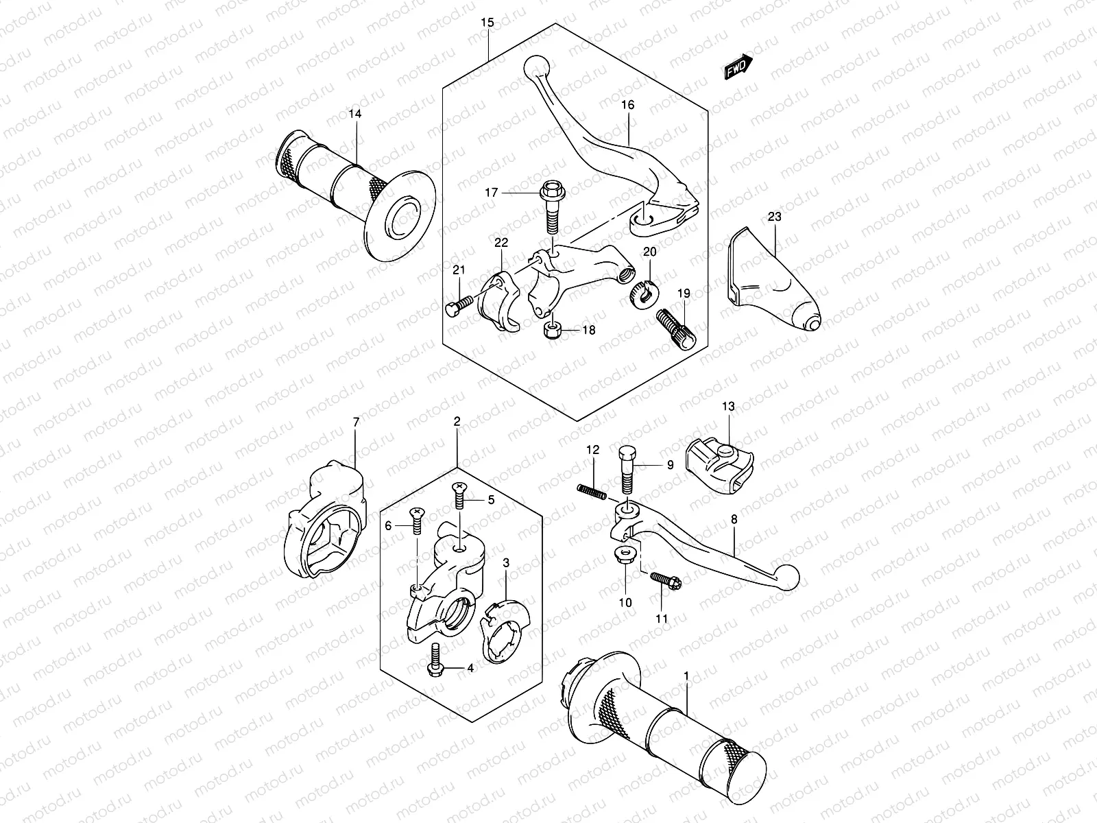 24 - HANDLE LEVER (MODEL K1/K2/K3)