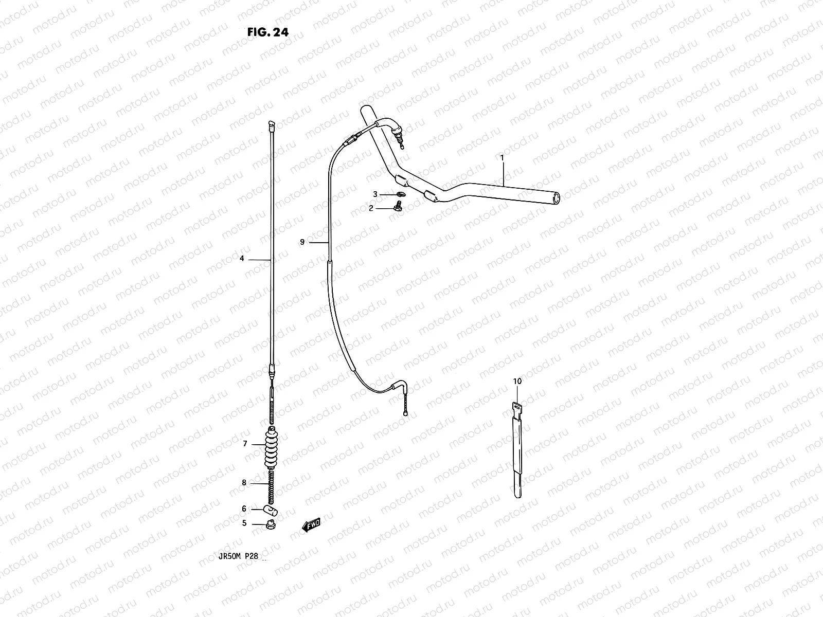 24 - HANDLEBAR - CABLE