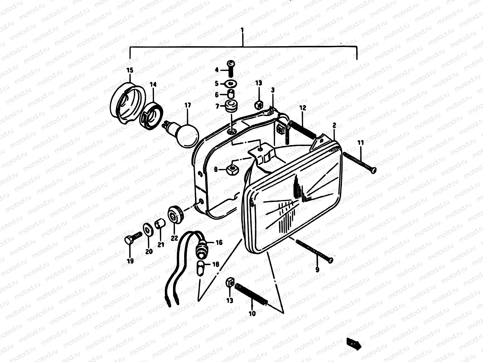 24 - HEADLAMP (E02,E04,E15,E16,E17,E18,E21,E22,E25)