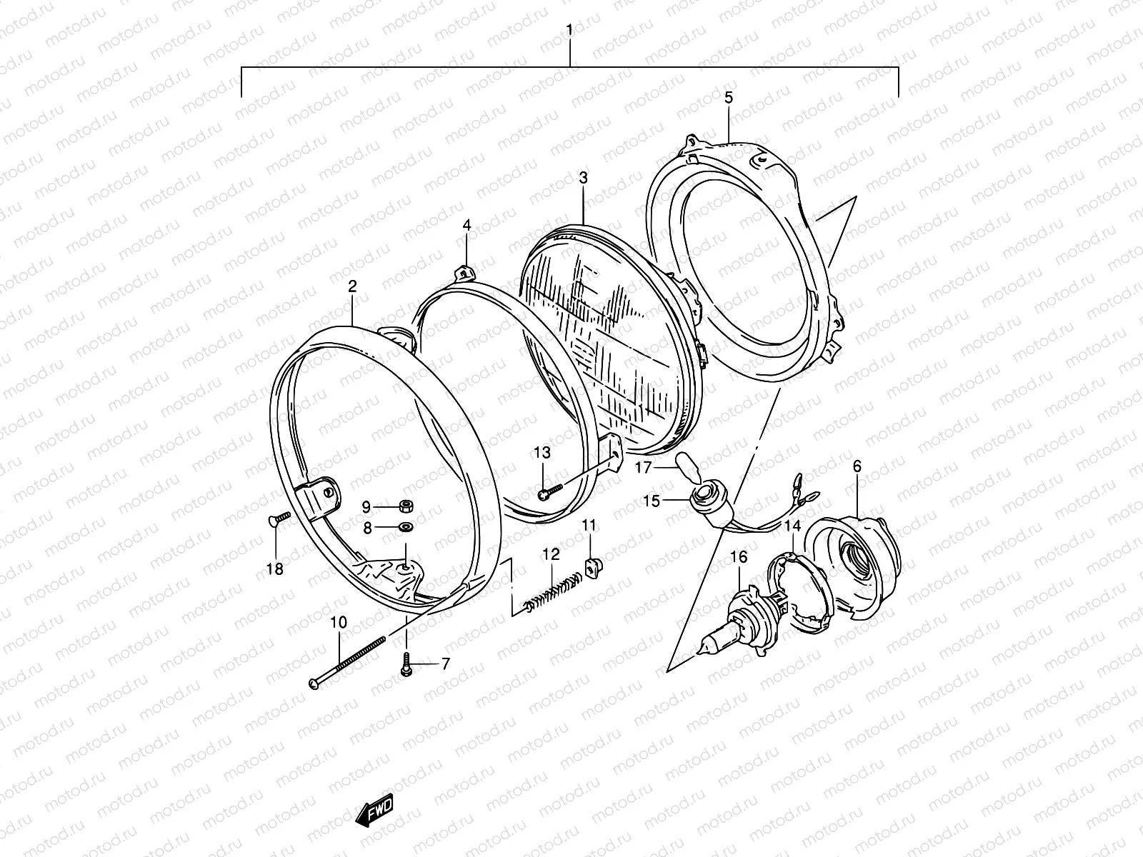 24 - HEADLAMP (MODEL K/L/M/N)