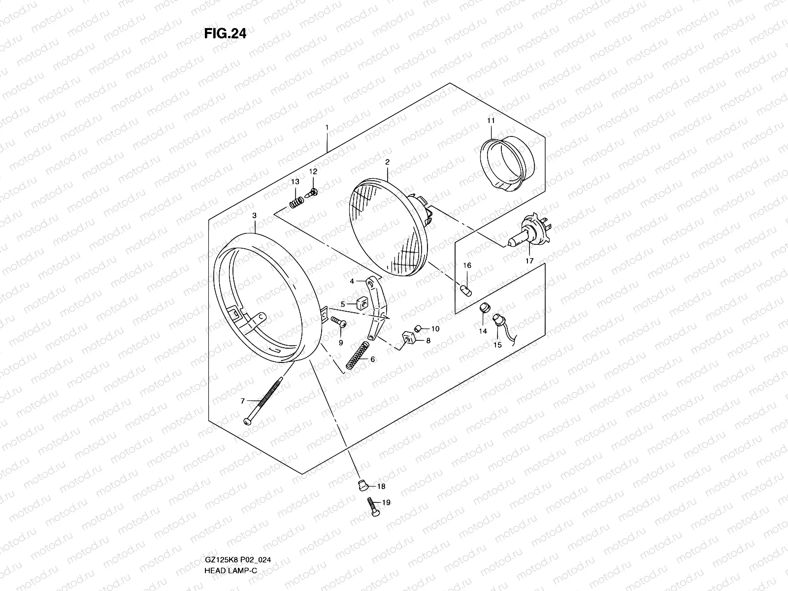 24 - HEADLAMP (P19)