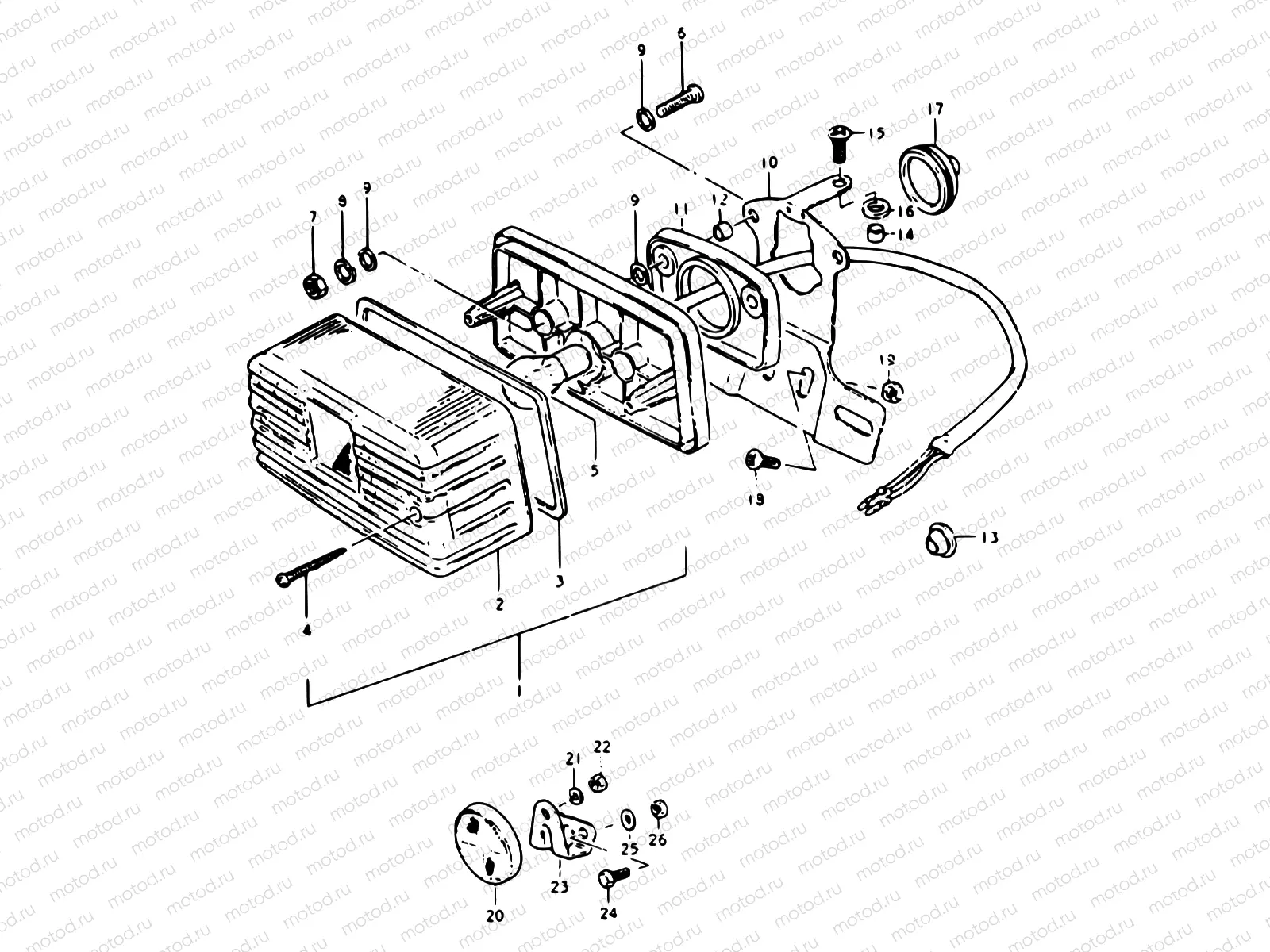 24 - REAR COMBINATION LAMP