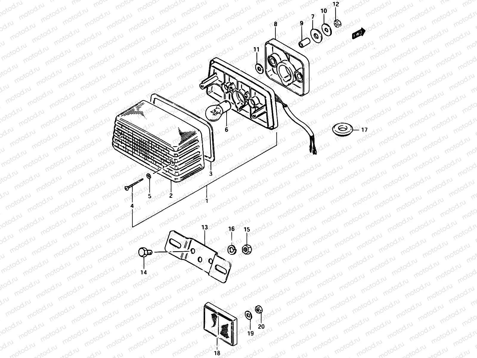 24 - REAR COMBINATION LAMP