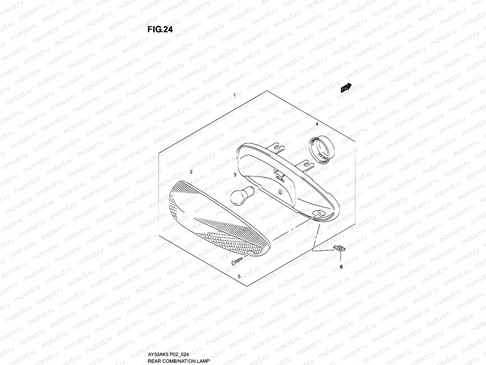 24 - REAR COMBINATION LAMP