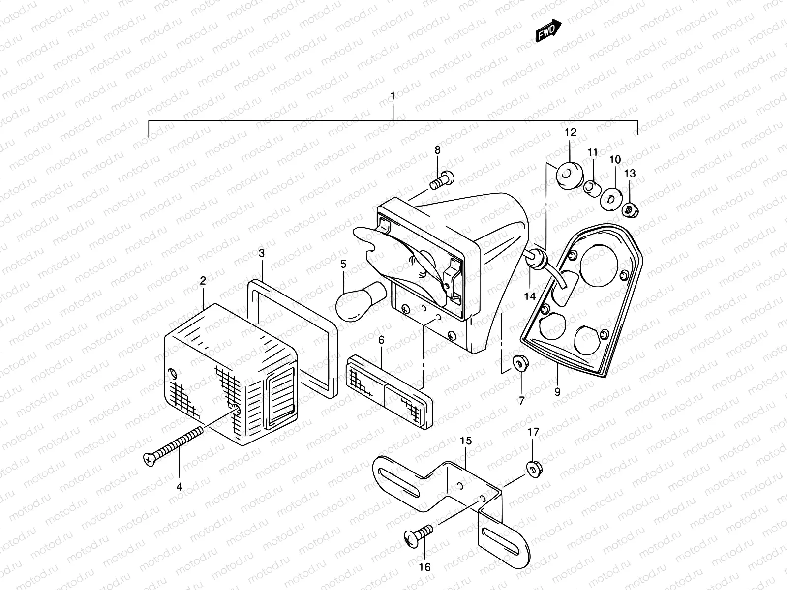 24 - REAR COMBINATION LAMP
