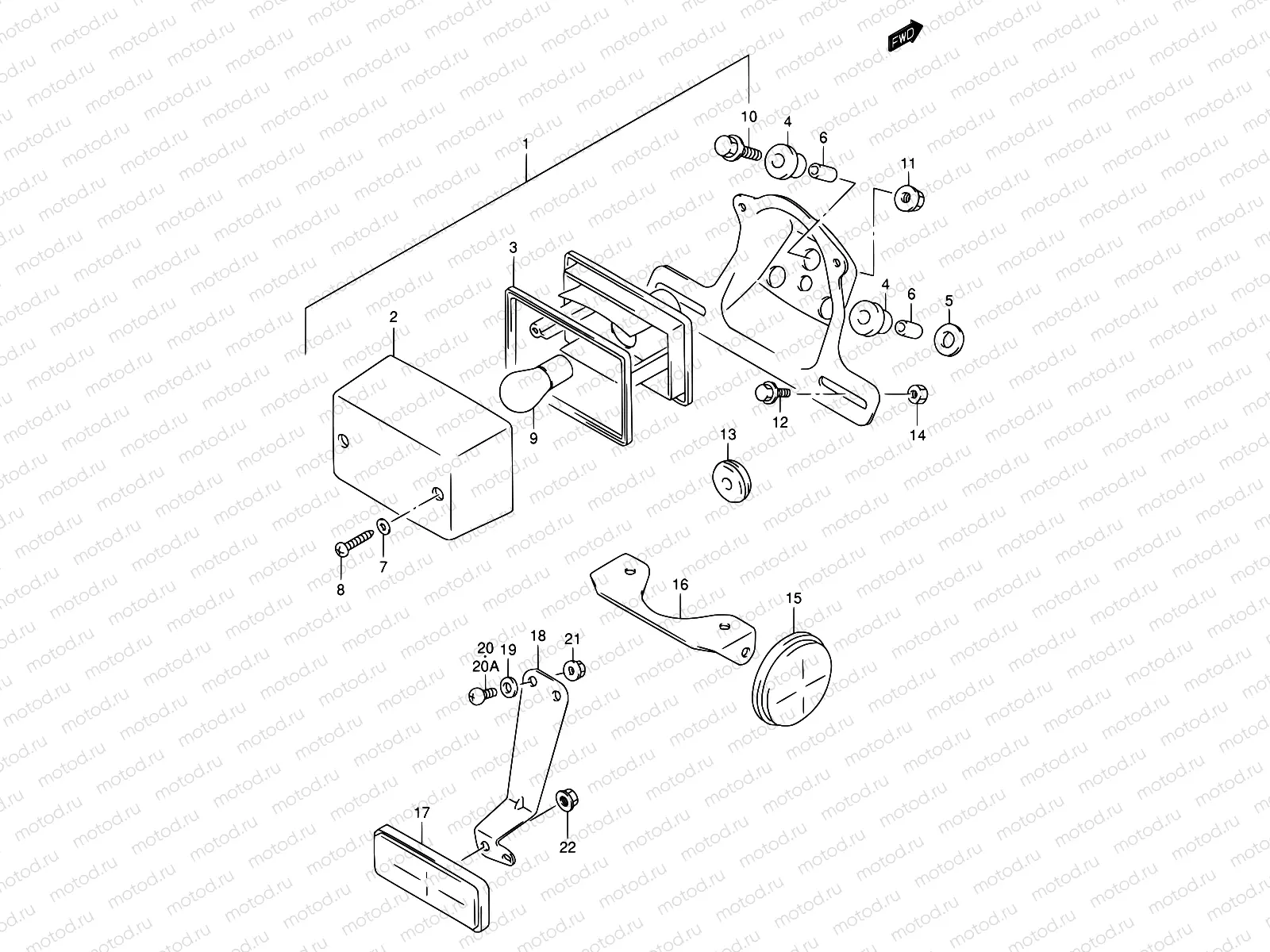 24 - REAR COMBINATION LAMP