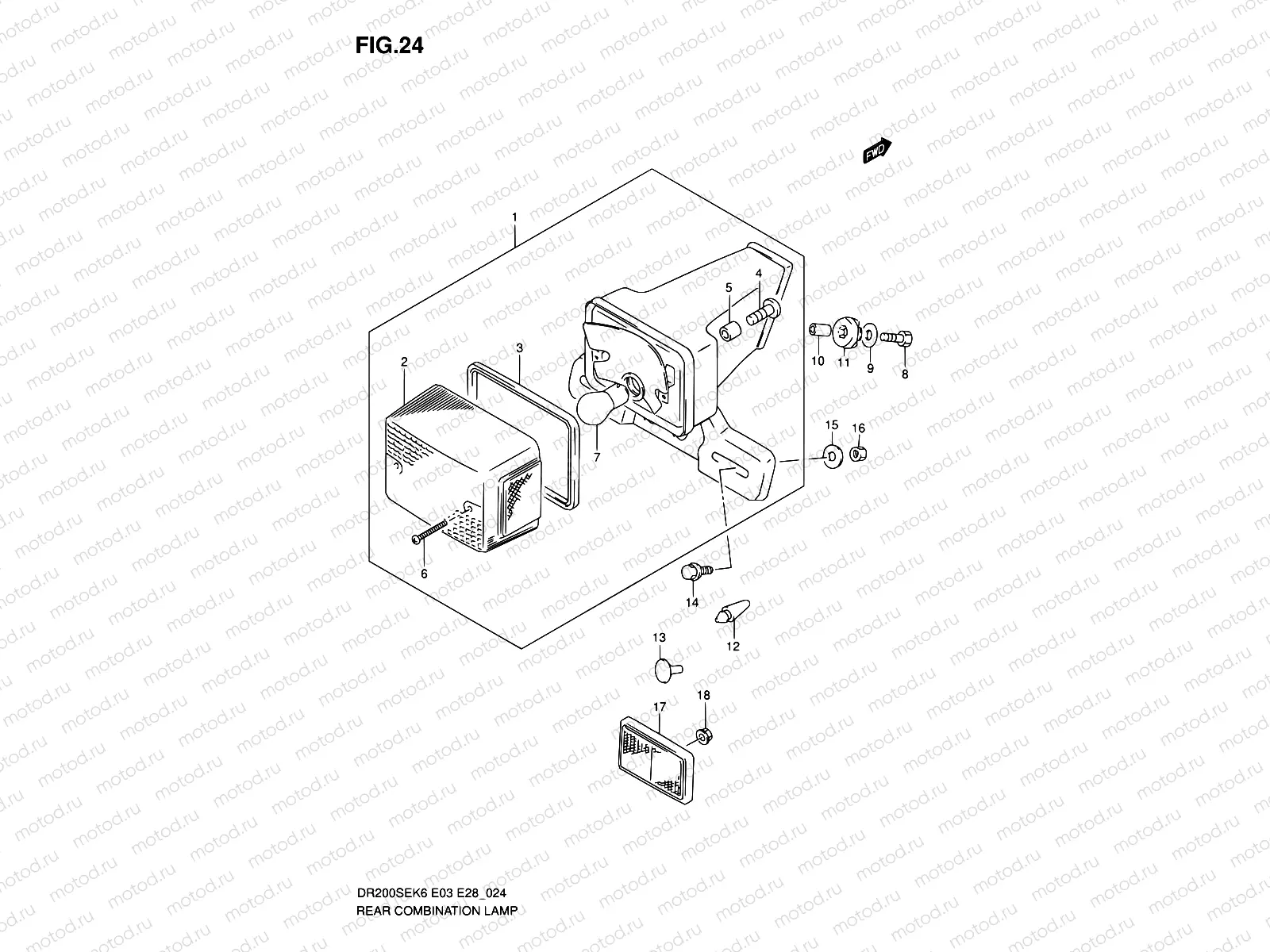 24 - REAR COMBINATION LAMP