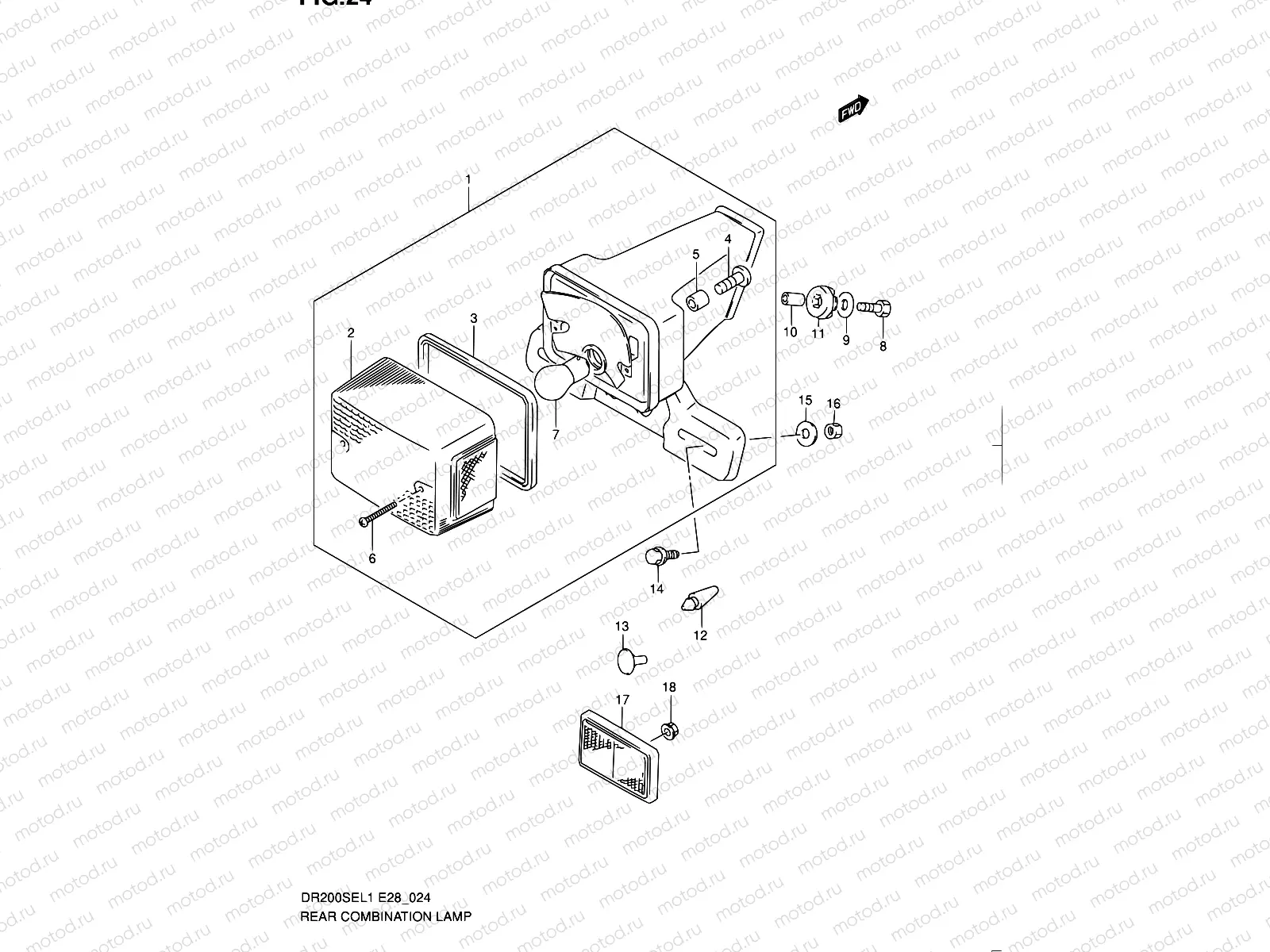 24 - REAR COMBINATION LAMP