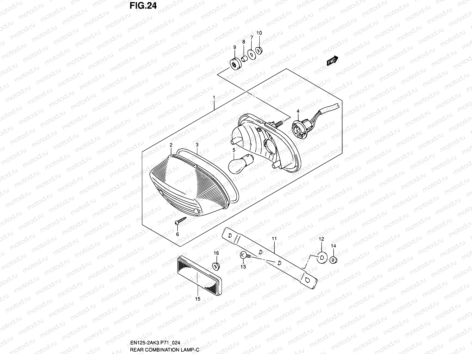 24 - REAR COMBINATION LAMP