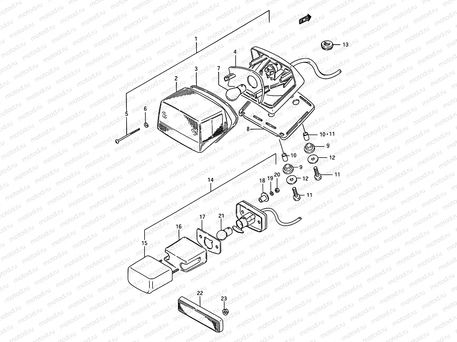 24 - REAR COMBINATION LAMP