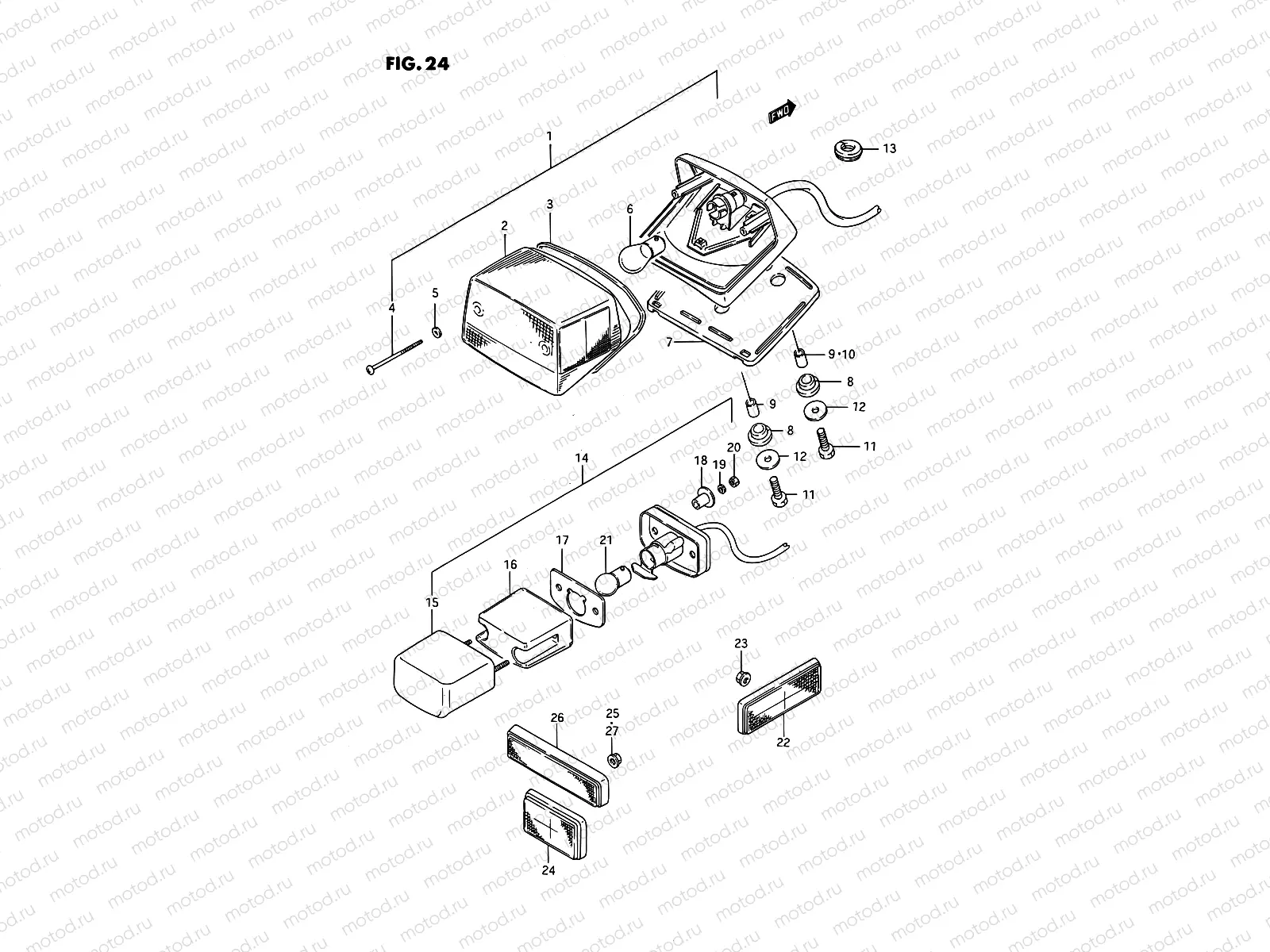 24 - REAR COMBINATION LAMP