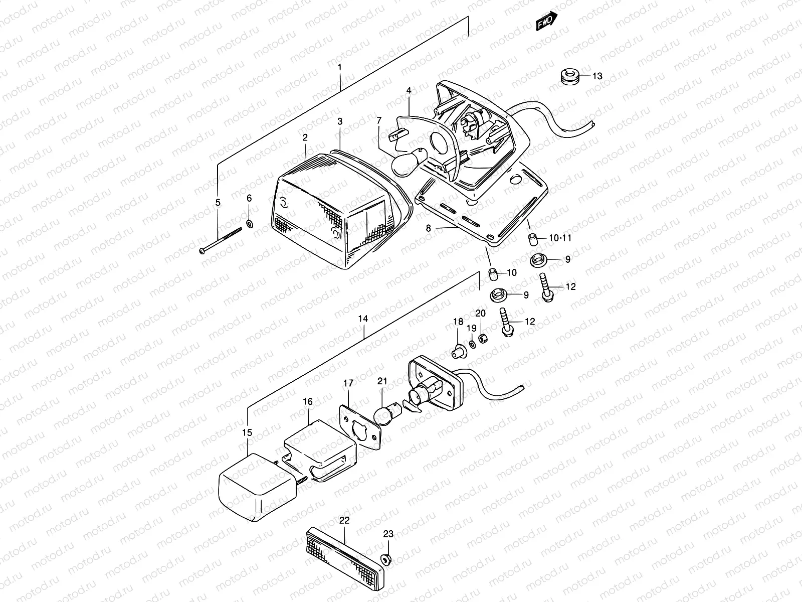 24 - REAR COMBINATION LAMP