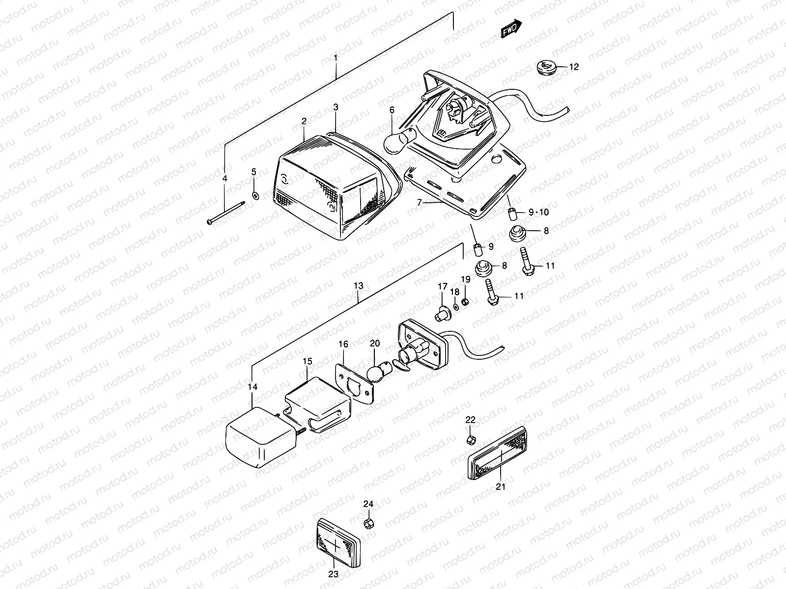 24 - REAR COMBINATION LAMP