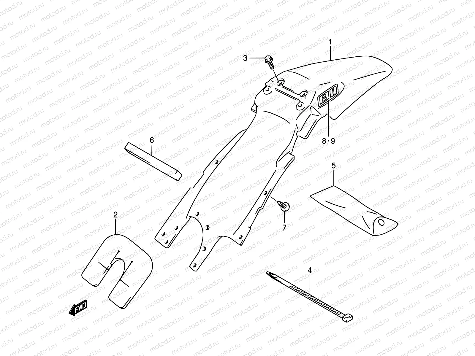 24 - REAR FENDER