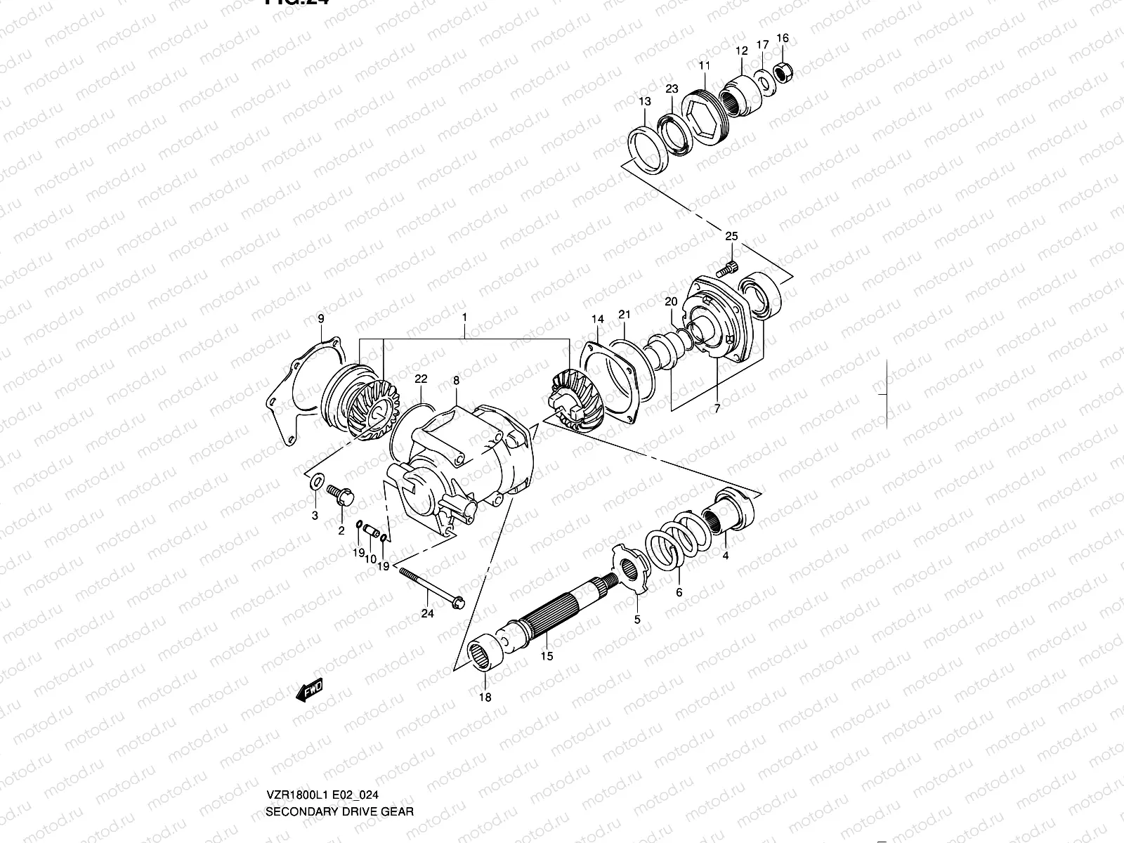 24 - SECONDARY DRIVE GEAR